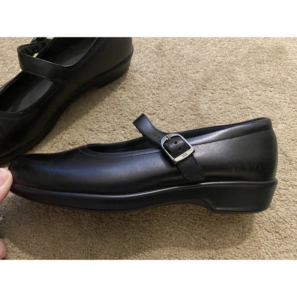 SAS Maria Black Mary Jane Shoes Dark Academia Preppy Women’s Size 7 Standard